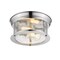 Z-Lite Sonna 2 Light Flush Mount, Chrome And Clear Seedy 727F10-CH - alternate 3